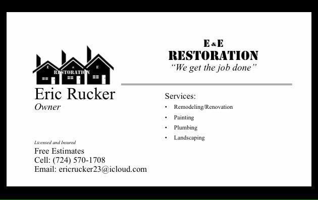 Slide of E&E Restoration