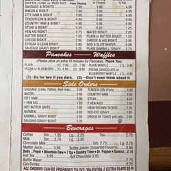 A la cart pancakes waffles