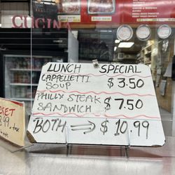 Paesano Foods - Lunch special that Friday.  Changes each week