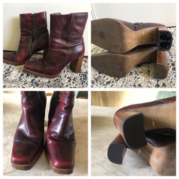 Step-N-Out Instant Shoe Repair - Top two pics are before and bottom two pics are after (look how shiny they are! - Shoe Repair Near Me - Goleta, California