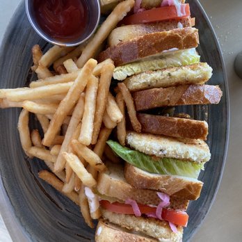 Poseidon on the Beach - Calamari Sandwich. This a a good dish. Share it though. Their fries are not good, not worth the calories - Seafood Near Me - Del Mar, California Poseidon on the Beach - Calamari Sandwich. This a a good dish. Share it though. Their fries are not good, not worth the calories - Seafood Near Me - Del Mar, California