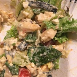 Saladworks - Buffalo bleu salad with scary chicken... 11/30/16