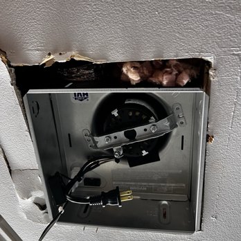MA & VAX Construction - The bathroom exhaust fan he installed very poor job left the - Painters Near Me MA & VAX Construction - The bathroom exhaust fan he installed very poor job left the - Painters Near Me
