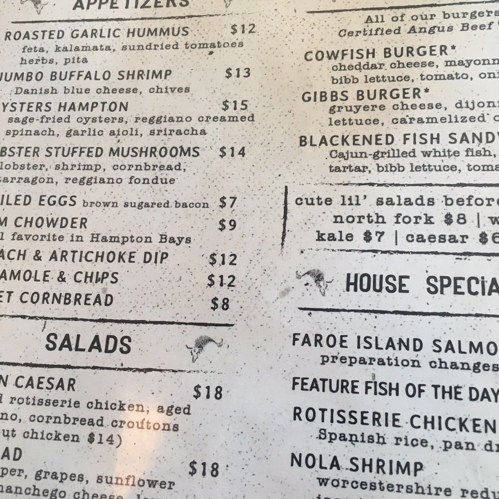 Cowfish - New American Near Me - Hampton Bays, New York
