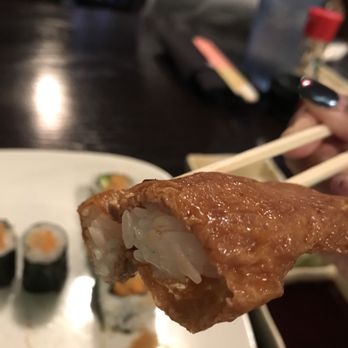 Sushi Ai - Tofu Skin sushi (just tofu skin filled with rice) - Japanese Near Me - Saint Louis, Missouri Sushi Ai - Tofu Skin sushi (just tofu skin filled with rice) - Japanese Near Me - Saint Louis, Missouri