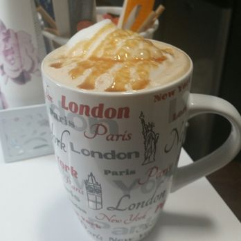 Phenix Salon Suites - This delightful caramel latte was served to me by Edward Nunez as I had my nails done. - Hair Salons Near Me - Miami, Florida Phenix Salon Suites - This delightful caramel latte was served to me by Edward Nunez as I had my nails done. - Hair Salons Near Me - Miami, Florida