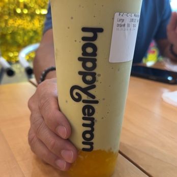 Happy Lemon - F2. Mango Matcha Smoothie - Bubble Tea Near Me - Cedar Park, Texas