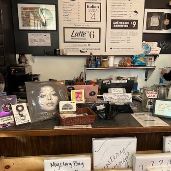 Gre Records & Coffee - Menu board - Art Galleries Near Me - Palm Springs, California Gre Records & Coffee - Menu board - Art Galleries Near Me - Palm Springs, California