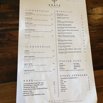 GRATA Italian Eatery - Menu - Italian Near Me - Windsor, California GRATA Italian Eatery - Menu - Italian Near Me - Windsor, California