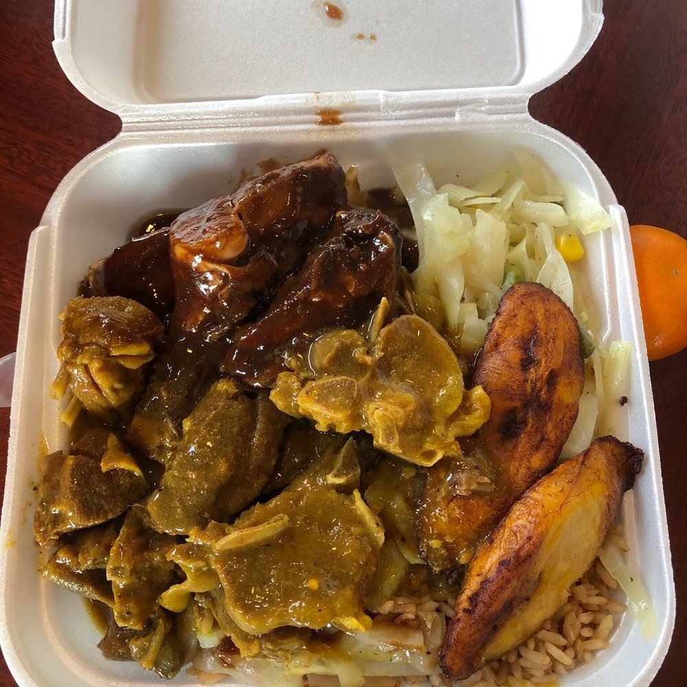 Caribbean Hut - Curry Goat & Chicken Combo - Caribbean Near Me - Charlotte, North Carolina Caribbean Hut - Curry Goat & Chicken Combo - Caribbean Near Me - Charlotte, North Carolina