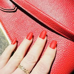 Lovely Nails - Had to try and match my nails to my purse and It definitely looks like I did just that