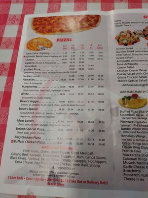 Menu photo 2 Steve's Pizza Miami, FL Menu photo 2 Steve's Pizza Miami, FL