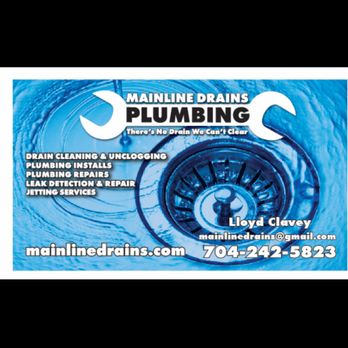 Mainline Drains - Plumbing Near Me - Waxhaw, North Carolina