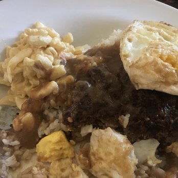 Asahi Grill - Loco Moco after I already dug into it. Lol. Very good. - Breakfast & Brunch Near Me - Honolulu, Hawaii