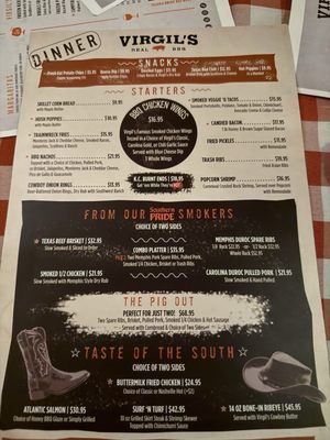 Menu photo 2 Virgil's Real BBQ New York, NY Menu photo 2 Virgil's Real BBQ New York, NY