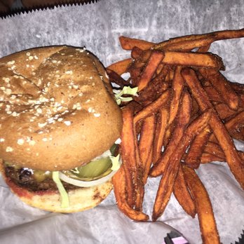 LoKal - Classic burger with sweet potato fries - Burgers Near Me - Miami, Florida
