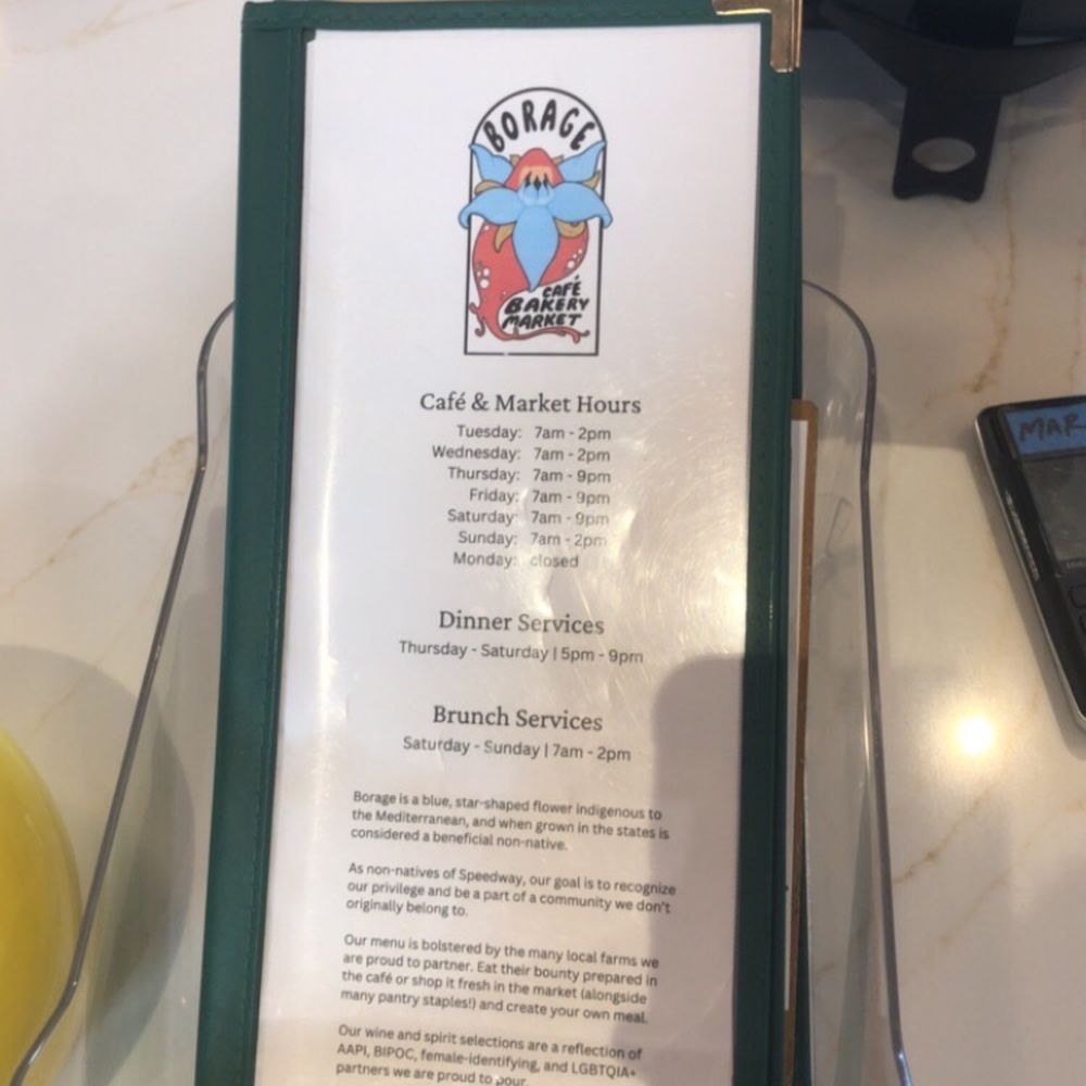 Borage - Hours - Breakfast & Brunch Near Me - Indianapolis, Indiana