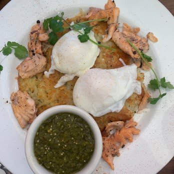 Cafe Pasqual's - Salmon hash - Vegetarian Near Me - Santa Fe, New Mexico