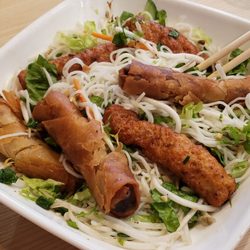 1 Pho Noodle & Grill - Shrimp and Egg Roll Vermicelli mixed