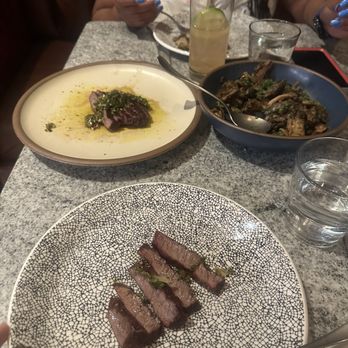 Golden Hour - Skirt steak, mushrooms - Bars Near Me - Asheville, North Carolina Golden Hour - Skirt steak, mushrooms - Bars Near Me - Asheville, North Carolina