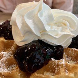 The Waffle Spot - Blueberry Waffle Combo