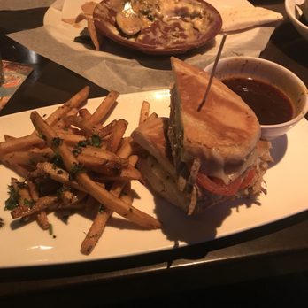 Yard House - Truffle Fries and Cuban Roast Pork Dip - New American Near Me - Indianapolis, Indiana