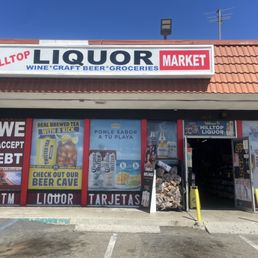 Exterior outside entrance of Hilltop Liquor - Chula Vista, California Exterior outside entrance of Hilltop Liquor - Chula Vista, California