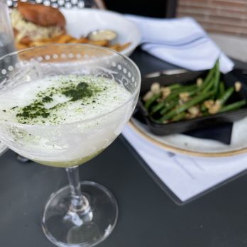 Feast - Marseille sour that is nothing short of alchemy in a glass, the best green beans of my entire life, and a Feast Burger - French Near Me - Kirkland, Washington