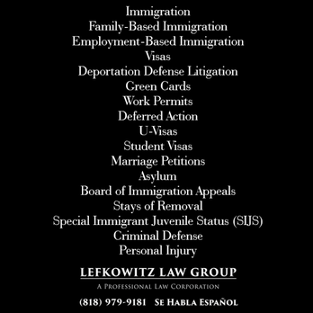 Lefkowitz Law Group - Immigration Law Near Me - Van Nuys, California Lefkowitz Law Group - Immigration Law Near Me - Van Nuys, California