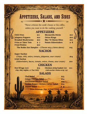 Menu photo 2 Rodeo Inn St Paul, OR Menu photo 2 Rodeo Inn St Paul, OR