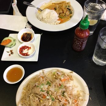 Thai Siam - Fried rice with pork and added bean sprouts. Red curry. Everything is delicious. - Thai Near Me - Starkville, Mississippi Thai Siam - Fried rice with pork and added bean sprouts. Red curry. Everything is delicious. - Thai Near Me - Starkville, Mississippi
