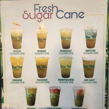Cha Tea - Sugar cane menu - Coffee & Tea Near Me - Mesa, Arizona