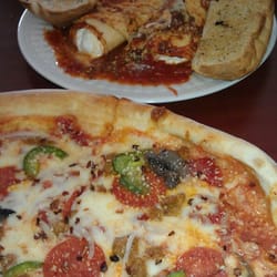 Angelo's Downtown Pizza - Pizza and manicotti