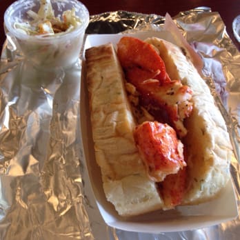 fin - your fishmonger - Famous lobster roll with coleslaw. - Seafood Markets Near Me - Guilderland, New York