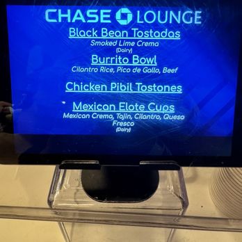 Chase Lounge - Menu from 8/16 - Lounges Near Me - New York, New York
