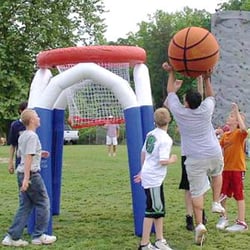 Super Fun Inflatables - Monster Basketball adds a new dimension to a popular game.