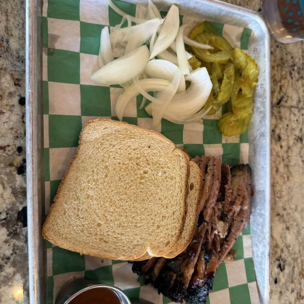 1 Meat Brisket plate.
