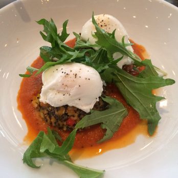Maplewood Kitchen and Bar - Quinoa cakes topped with poached eggs - very good! - Breakfast & Brunch Near Me - Cincinnati, Ohio Maplewood Kitchen and Bar - Quinoa cakes topped with poached eggs - very good! - Breakfast & Brunch Near Me - Cincinnati, Ohio