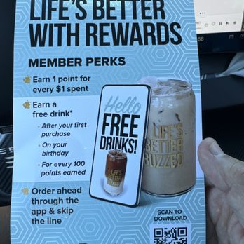 Better Buzz Coffee Bonita - Definitely download the app! - Coffee & Tea Near Me - Bonita, California