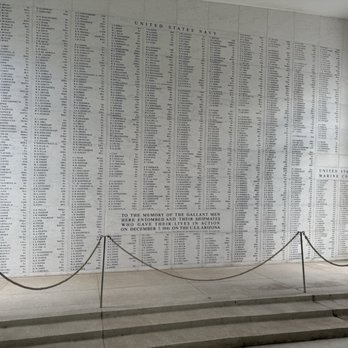 E Noa Tours - Names of all the men that lost their lives December 7, 1941 - Tours Near Me - Honolulu, Hawaii
