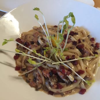 Inspire Restaurant - Piping hot udon carbonara - very delicious - Asian Fusion Near Me - Markham, Ontario Inspire Restaurant - Piping hot udon carbonara - very delicious - Asian Fusion Near Me - Markham, Ontario