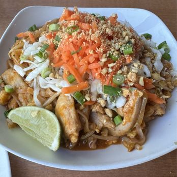 Ninja City Kitchen and Bar - Pad Thai with chicken - Asian Fusion Near Me - Cleveland, Ohio Ninja City Kitchen and Bar - Pad Thai with chicken - Asian Fusion Near Me - Cleveland, Ohio