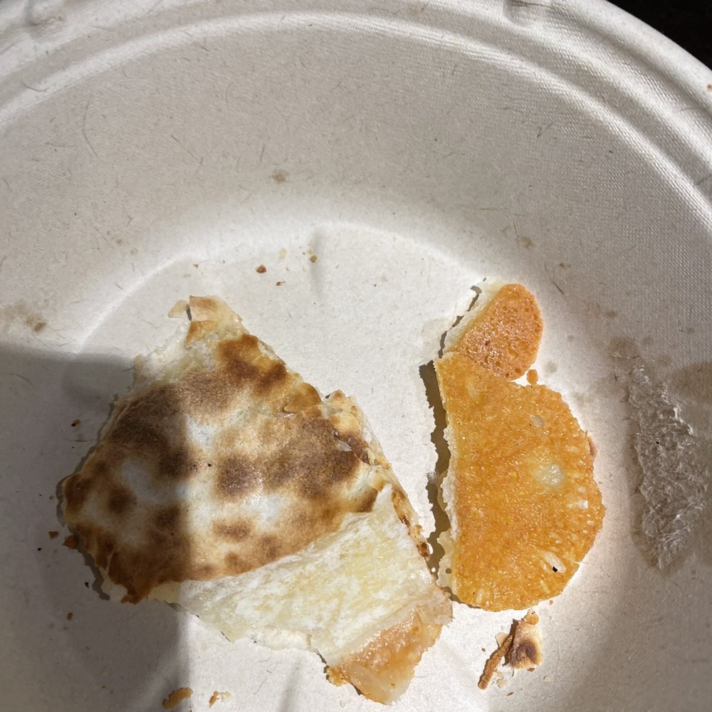 QDOBA Mexican Eats - Very burnt kids quesadilla. The cheese is rock hard. - Mexican Near Me - Eldersburg, Maryland QDOBA Mexican Eats - Very burnt kids quesadilla. The cheese is rock hard. - Mexican Near Me - Eldersburg, Maryland