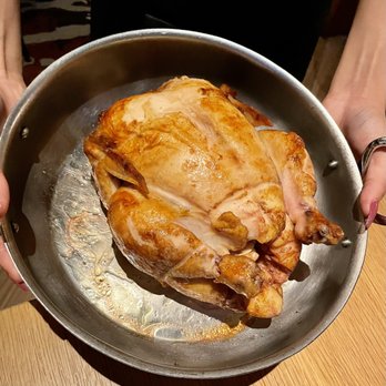 Bacan - Whole Chicken we Shared - Sous Vide in Truffle Butter - Before it was quartered and presented - Cocktail Bars Near Me - Orlando, Florida Bacan - Whole Chicken we Shared - Sous Vide in Truffle Butter - Before it was quartered and presented - Cocktail Bars Near Me - Orlando, Florida