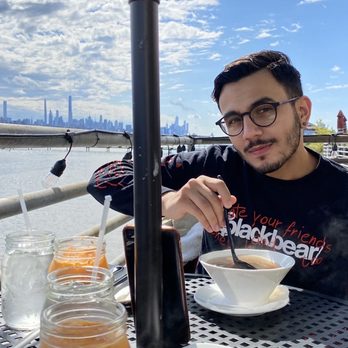 SEAK - Friend eating his Pho Broth - Vietnamese Near Me - Edgewater, New Jersey