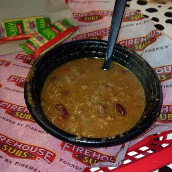 Firehouse Subs - Chilli- not very good and you think for $4 something they could have filled the tiny bowl up :/ - Fast Food Near Me - Maple Grove, Minnesota