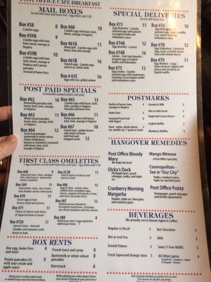Menu photo 6 Post Office Cafe & Cabaret Provincetown, MA
