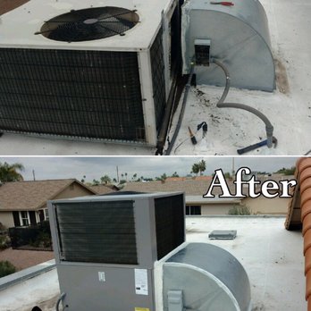 Northern Air Mechanical Services - A before and after of a package u it installation we did for one of our customers. - Heating & Air Conditioning/HVAC Near Me - Gilbert, Arizona Northern Air Mechanical Services - A before and after of a package u it installation we did for one of our customers. - Heating & Air Conditioning/HVAC Near Me - Gilbert, Arizona