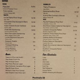 Drink Menu