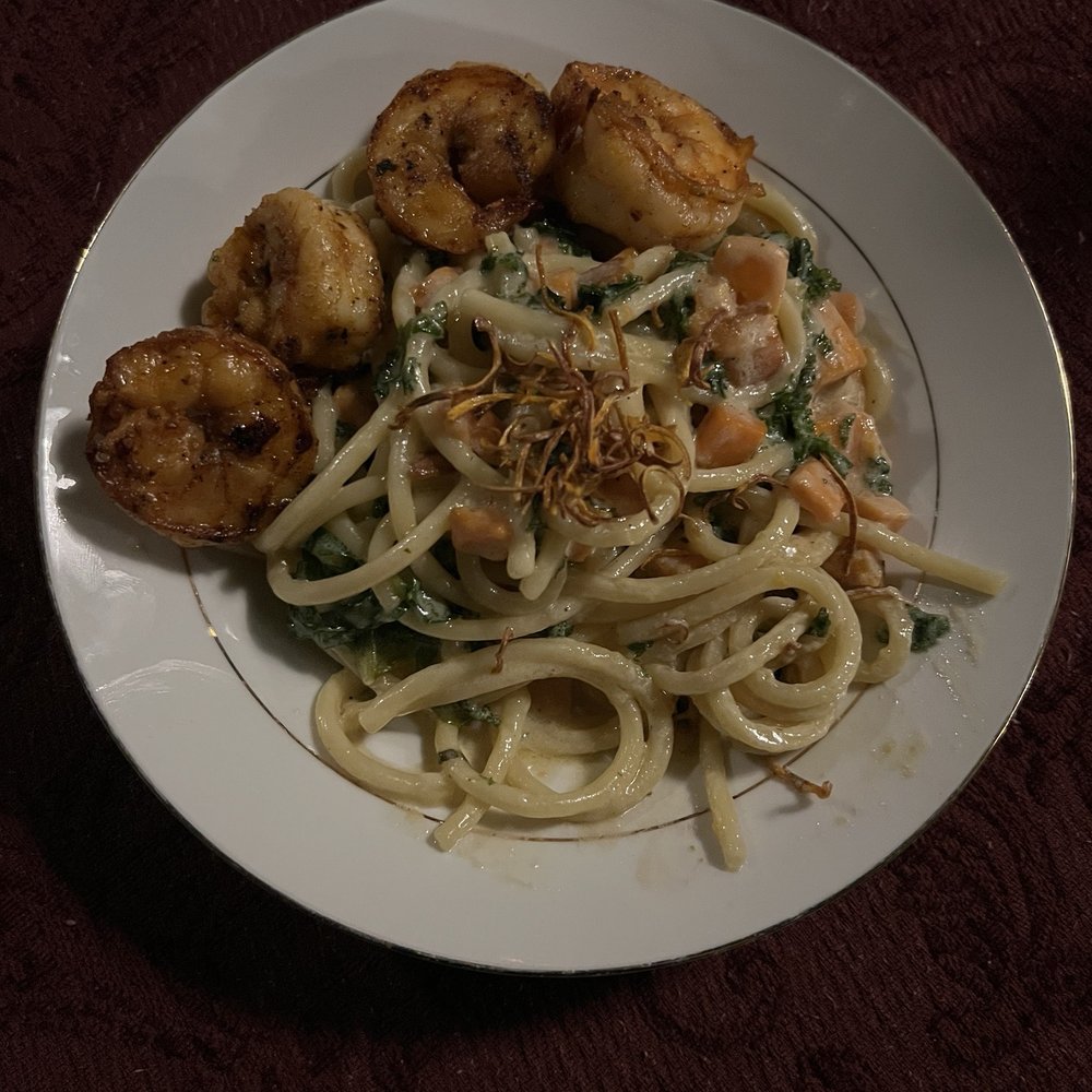 Brown butter pasta with shrimp Brown butter pasta with shrimp